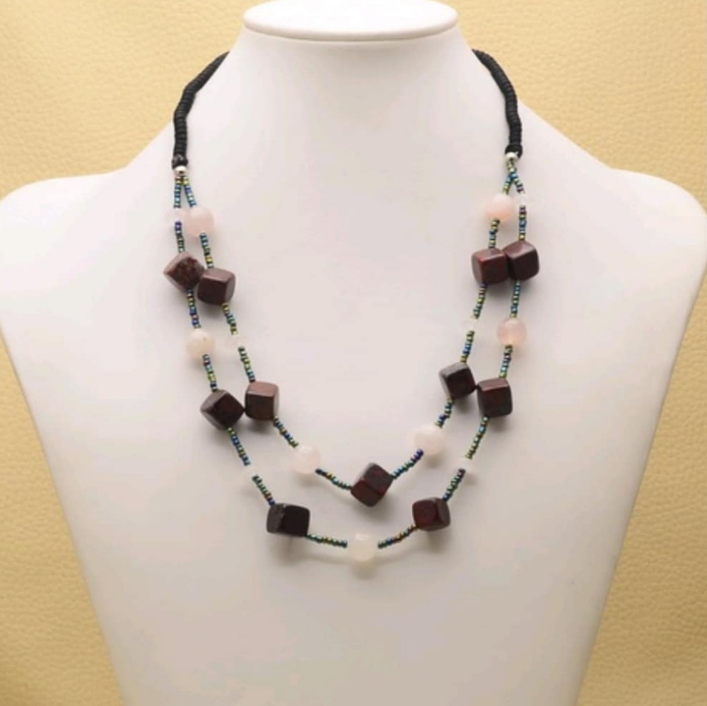 Handmade Gemstone Beaded Necklace